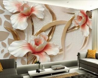 Papel de parede de vinil em base não tecida (240 + Foto): de opções simples a impressão 3D