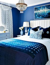 Cor do céu e do mar: 215+ Foto Design exclusivo. A escolha de combinações de azul no interior