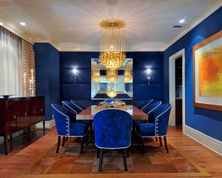 Cor do céu e do mar: 215+ Foto Design exclusivo. A escolha de combinações de azul no interior