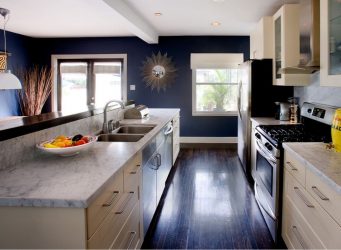 Cor do céu e do mar: 215+ Foto Design exclusivo. A escolha de combinações de azul no interior