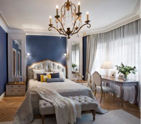 Cor do céu e do mar: 215+ Foto Design exclusivo. A escolha de combinações de azul no interior