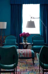 Cor do céu e do mar: 215+ Foto Design exclusivo. A escolha de combinações de azul no interior