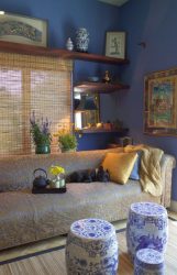 Cor do céu e do mar: 215+ Foto Design exclusivo. A escolha de combinações de azul no interior