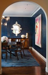 Cor do céu e do mar: 215+ Foto Design exclusivo. A escolha de combinações de azul no interior