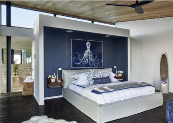 Cor do céu e do mar: 215+ Foto Design exclusivo. A escolha de combinações de azul no interior