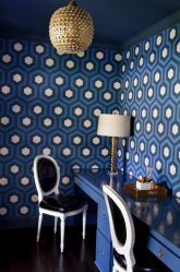 Cor do céu e do mar: 215+ Foto Design exclusivo. A escolha de combinações de azul no interior