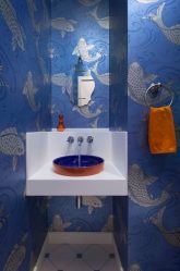 Cor do céu e do mar: 215+ Foto Design exclusivo. A escolha de combinações de azul no interior