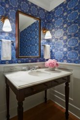 Cor do céu e do mar: 215+ Foto Design exclusivo. A escolha de combinações de azul no interior