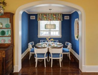 Cor do céu e do mar: 215+ Foto Design exclusivo. A escolha de combinações de azul no interior