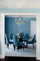 Cor do céu e do mar: 215+ Foto Design exclusivo. A escolha de combinações de azul no interior