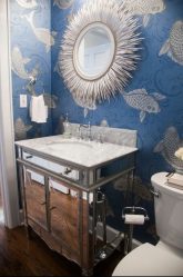 Cor do céu e do mar: 215+ Foto Design exclusivo. A escolha de combinações de azul no interior