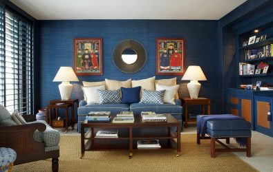 Cor do céu e do mar: 215+ Foto Design exclusivo. A escolha de combinações de azul no interior