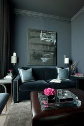 Cor do céu e do mar: 215+ Foto Design exclusivo. A escolha de combinações de azul no interior