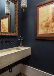 Cor do céu e do mar: 215+ Foto Design exclusivo. A escolha de combinações de azul no interior