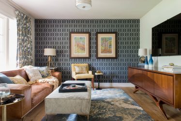 Cor do céu e do mar: 215+ Foto Design exclusivo. A escolha de combinações de azul no interior