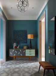 Cor do céu e do mar: 215+ Foto Design exclusivo. A escolha de combinações de azul no interior