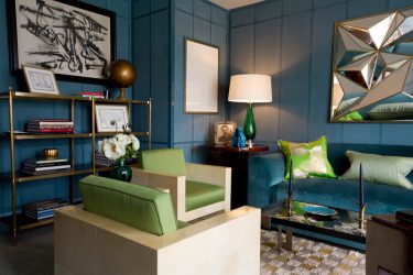 Cor do céu e do mar: 215+ Foto Design exclusivo. A escolha de combinações de azul no interior