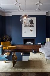 Cor do céu e do mar: 215+ Foto Design exclusivo. A escolha de combinações de azul no interior