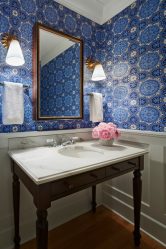 Cor do céu e do mar: 215+ Foto Design exclusivo. A escolha de combinações de azul no interior