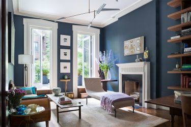 Cor do céu e do mar: 215+ Foto Design exclusivo. A escolha de combinações de azul no interior