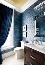 Cor do céu e do mar: 215+ Foto Design exclusivo. A escolha de combinações de azul no interior