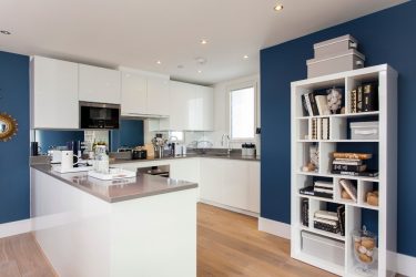 Cor do céu e do mar: 215+ Foto Design exclusivo. A escolha de combinações de azul no interior