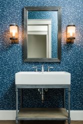 Cor do céu e do mar: 215+ Foto Design exclusivo. A escolha de combinações de azul no interior