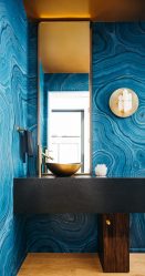 Cor do céu e do mar: 215+ Foto Design exclusivo. A escolha de combinações de azul no interior