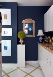 Cor do céu e do mar: 215+ Foto Design exclusivo. A escolha de combinações de azul no interior