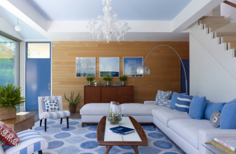 The color of the sky and the sea: 215+ Photo Exclusive design. The choice of combinations of blue in the interior