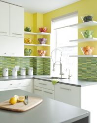 Interior com acidez: + 135 Fotos da cozinha em amarelo. Nós começamos a manhã vigorosamente e ensolarado