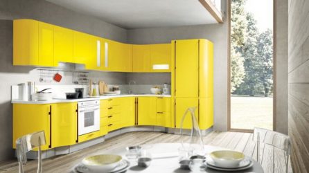 Interior com acidez: + 135 Fotos da cozinha em amarelo. Nós começamos a manhã vigorosamente e ensolarado