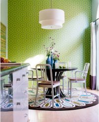 Papéis de parede verdes: mais de 200 fotos de design para o seu interior. Que papéis de parede são adequados para paredes no quarto, cozinha, sala de estar?