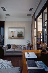 Elegância discreta do estilo americano: Escolhendo um design para um apartamento (sala de estar, quarto, cozinha)