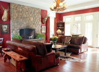 Elegância discreta do estilo americano: Escolhendo um design para um apartamento (sala de estar, quarto, cozinha)