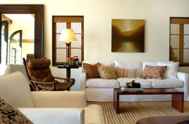 Elegância discreta do estilo americano: Escolhendo um design para um apartamento (sala de estar, quarto, cozinha)