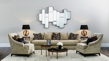 Elegância discreta do estilo americano: Escolhendo um design para um apartamento (sala de estar, quarto, cozinha)