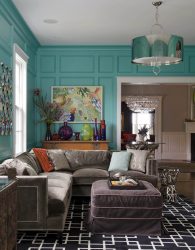 Elegância discreta do estilo americano: Escolhendo um design para um apartamento (sala de estar, quarto, cozinha)