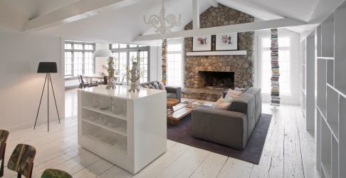 Elegância discreta do estilo americano: Escolhendo um design para um apartamento (sala de estar, quarto, cozinha)