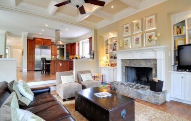 Elegância discreta do estilo americano: Escolhendo um design para um apartamento (sala de estar, quarto, cozinha)