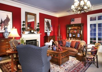 Elegância discreta do estilo americano: Escolhendo um design para um apartamento (sala de estar, quarto, cozinha)