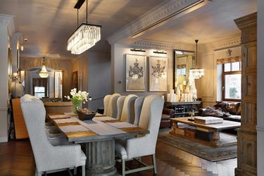 Elegância discreta do estilo americano: Escolhendo um design para um apartamento (sala de estar, quarto, cozinha)