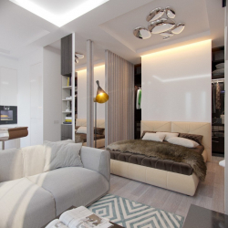 Entresol: 155+ Fotos em interiores modernos de apartamentos. Escolhendo opções para o corredor, cozinha, acima da porta