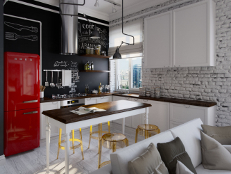Entresol: 155+ Fotos em interiores modernos de apartamentos. Escolhendo opções para o corredor, cozinha, acima da porta
