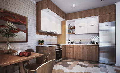 Entresol: 155+ Fotos em interiores modernos de apartamentos. Escolhendo opções para o corredor, cozinha, acima da porta