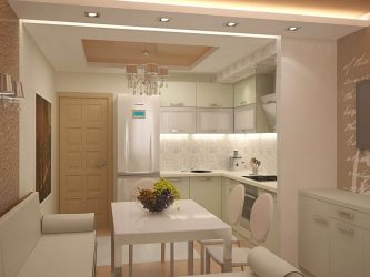 Arco para a cozinha em vez da porta: 115+ (Foto) Design entre salas