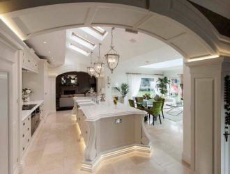 Arco para a cozinha em vez da porta: 115+ (Foto) Design entre salas