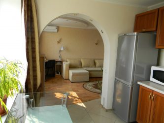 Arco para a cozinha em vez da porta: 115+ (Foto) Design entre salas