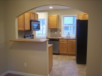 Arco para a cozinha em vez da porta: 115+ (Foto) Design entre salas