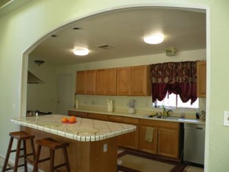 Arco para a cozinha em vez da porta: 115+ (Foto) Design entre salas